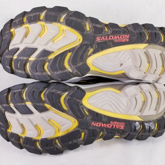 SALOMON MEN SHOES HIKING TRAILING MOUNTAN TOGGLE SIZE 10.5/44  2/3 - Picture 5 of 11